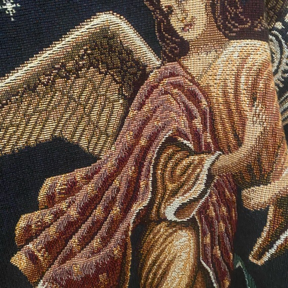 Vintage Sugar Street Weavers Tapestry Angel sweatshirt. - Picture 5 of 10